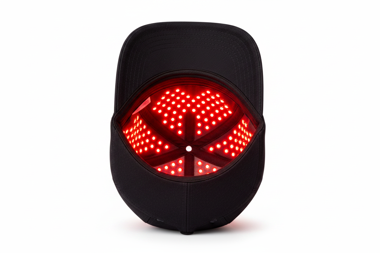Flipped Red Light Therapy Cap Interior
